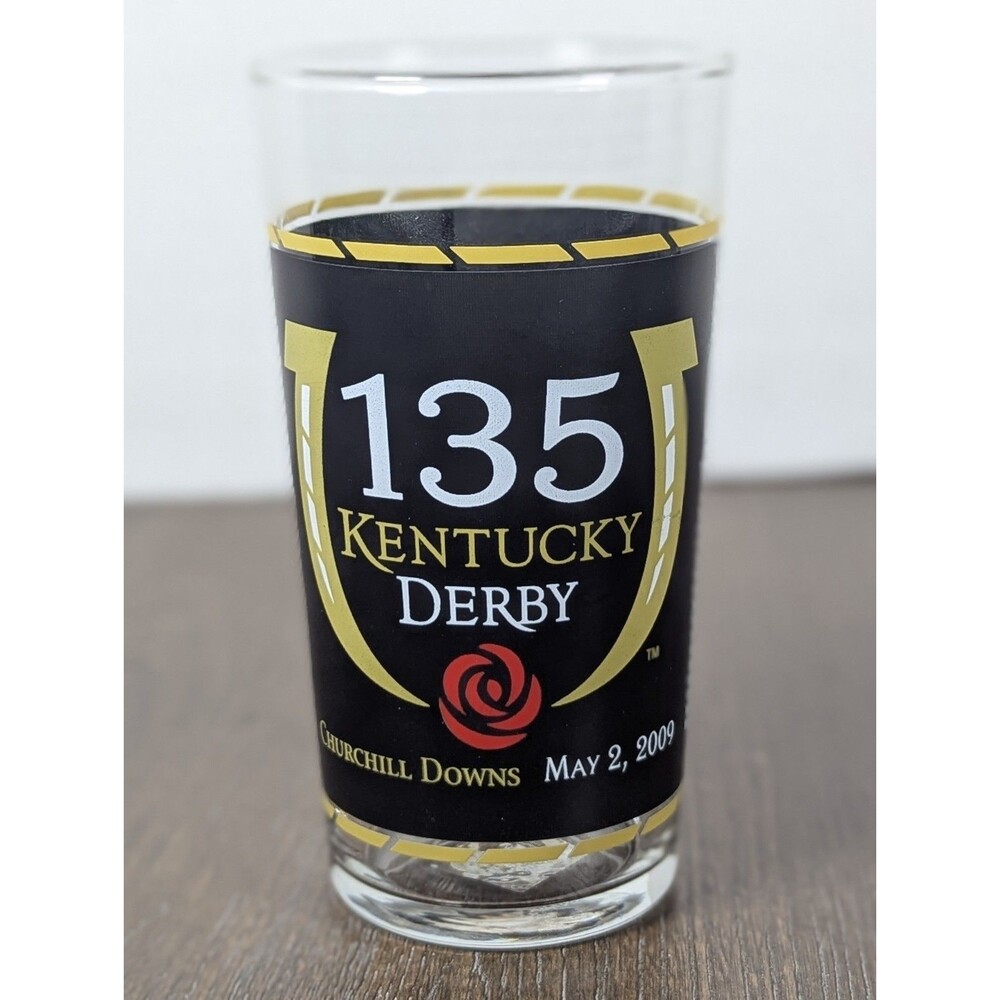 Officially Licensed Kentucky Derby 135 Mint Julep Glass Souvenir Horse Racing